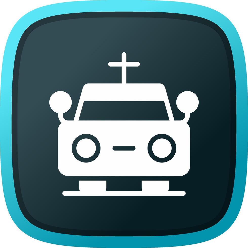 Hearse Creative Icon Design vector