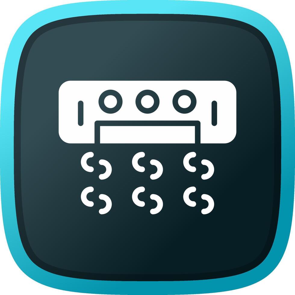 Air Conditioner Creative Icon Design vector
