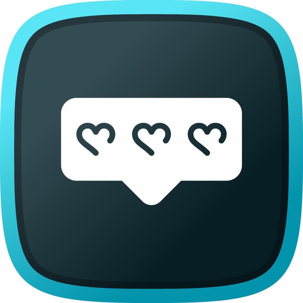 Comment Heart Creative Icon Design vector
