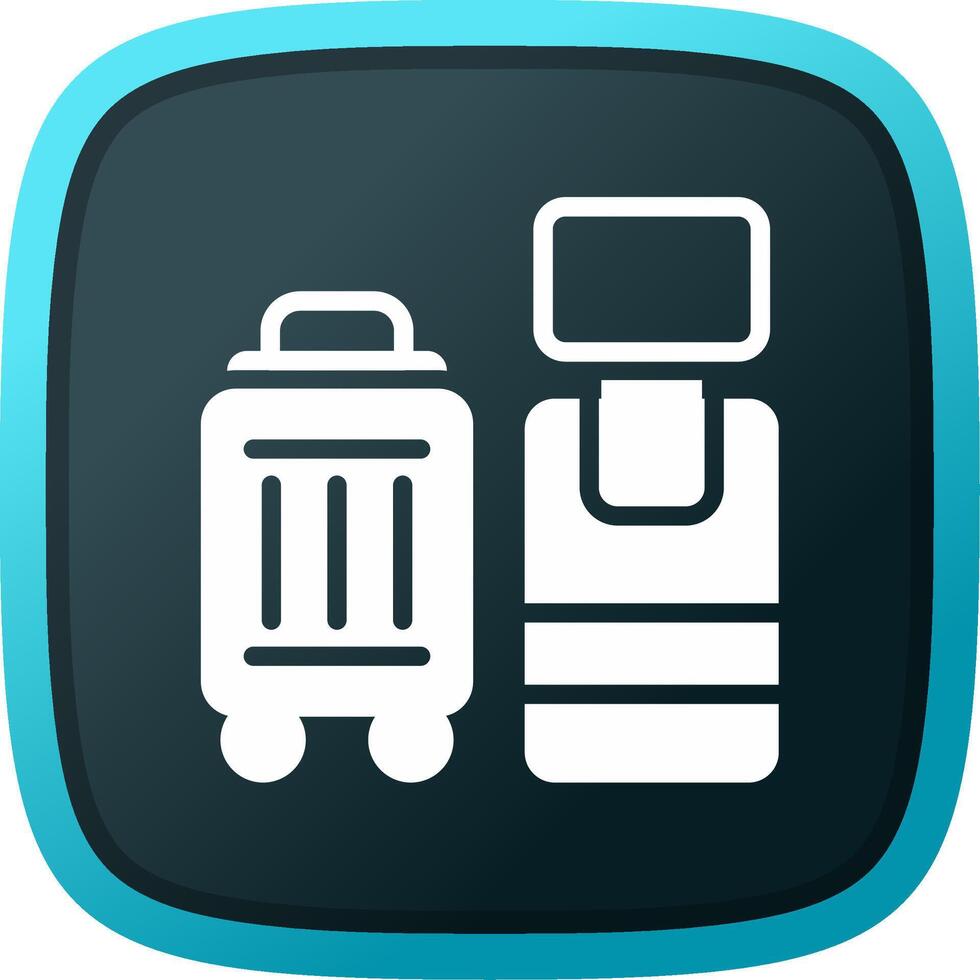 Self Check In Creative Icon Design vector