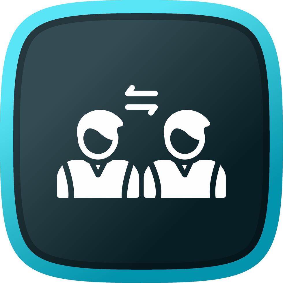 Social Distancing Creative Icon Design vector