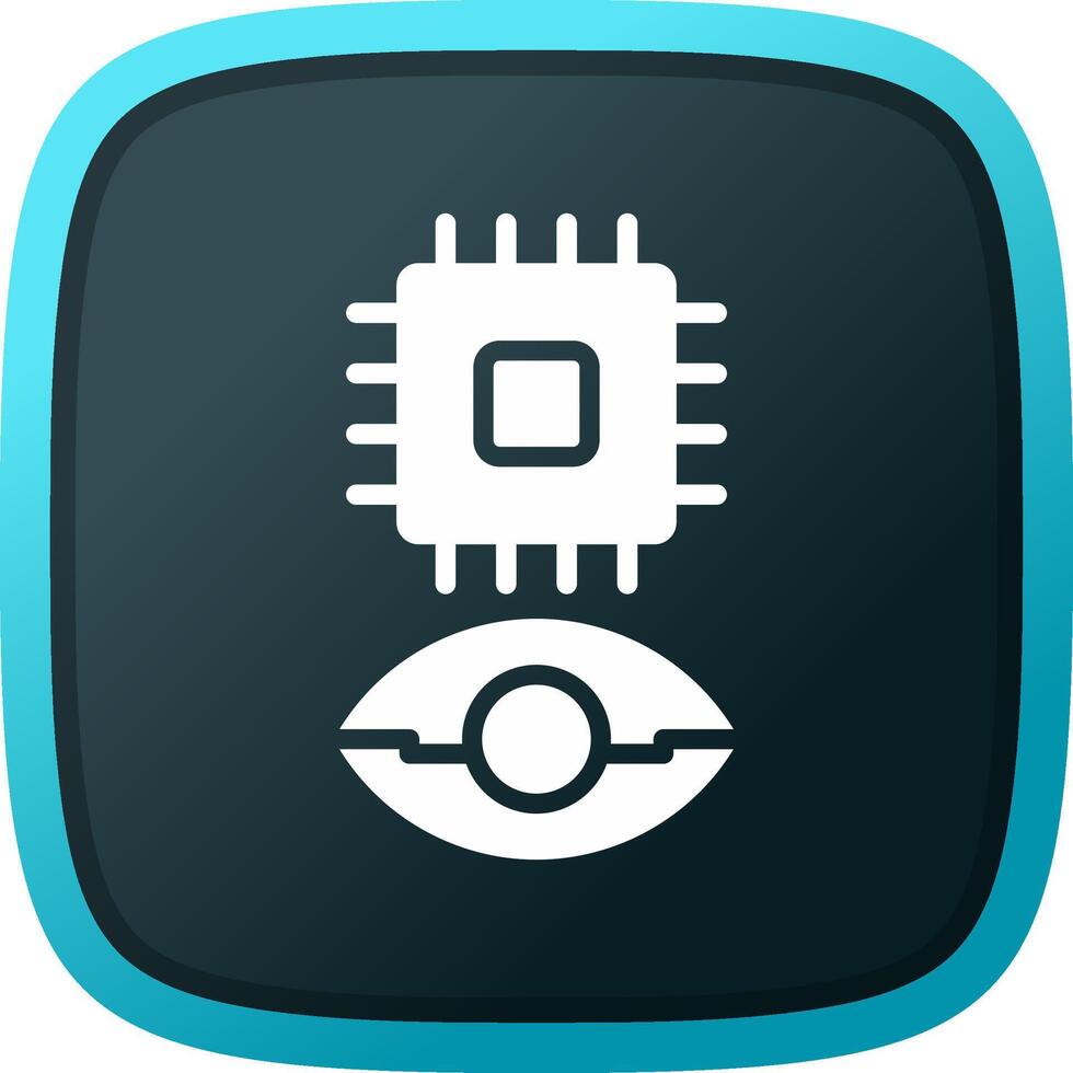 Eye Augmentation Creative Icon Design vector