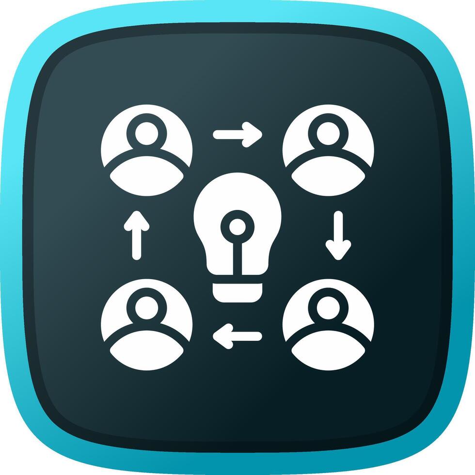 Collaboration Creative Icon Design vector