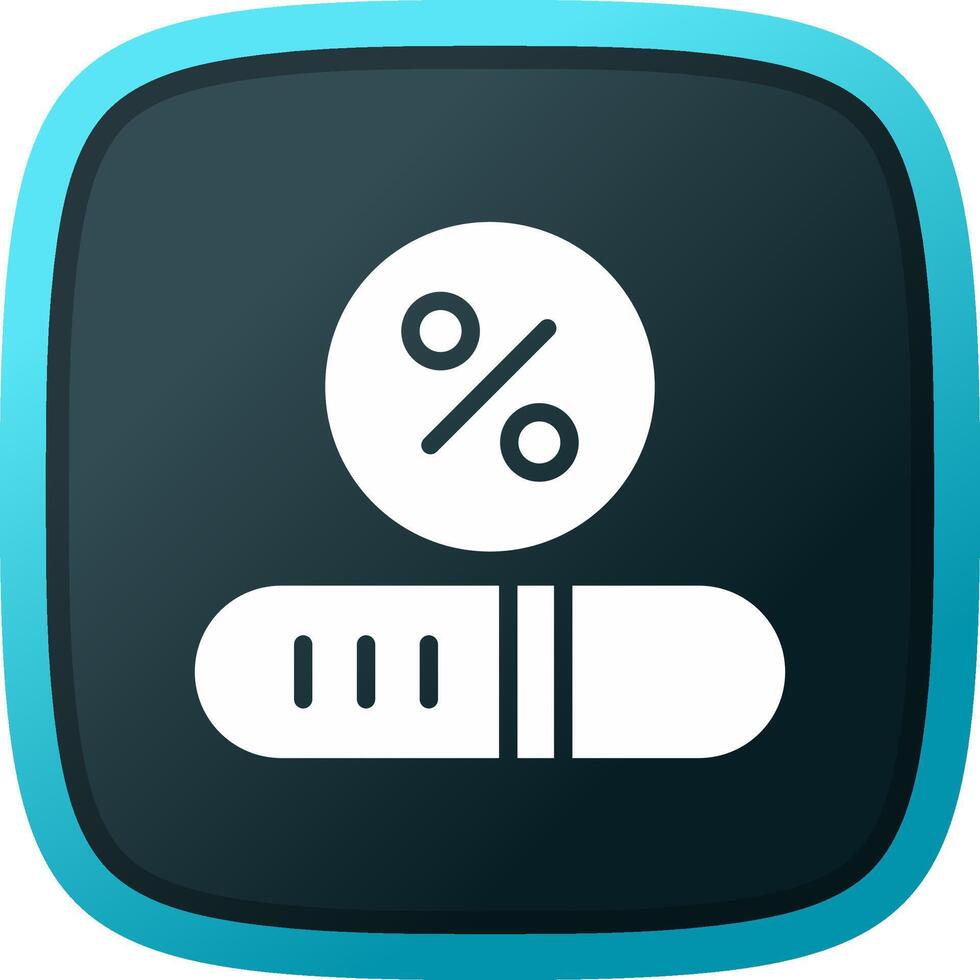 Progress Bar Creative Icon Design vector