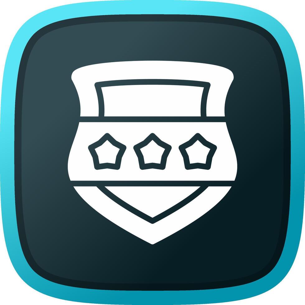 Police Shield Creative Icon Design vector