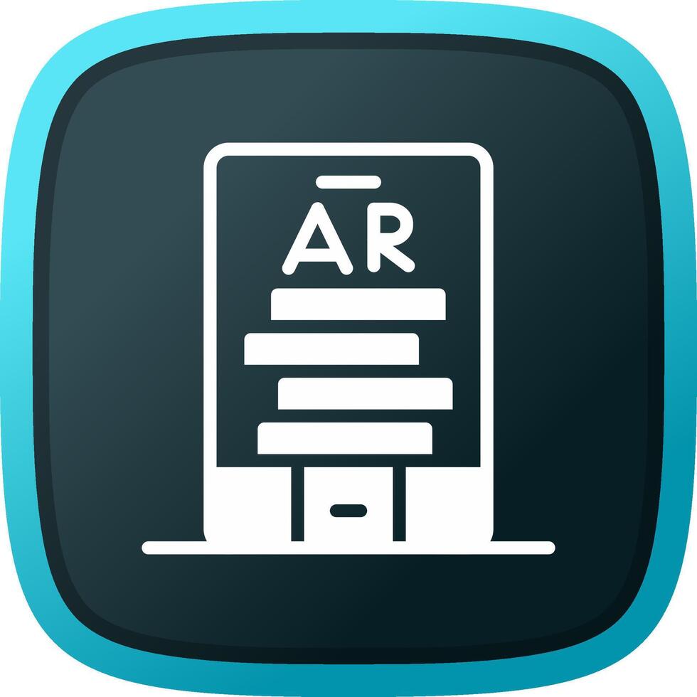 Ar Tumbling Blocks Creative Icon Design vector