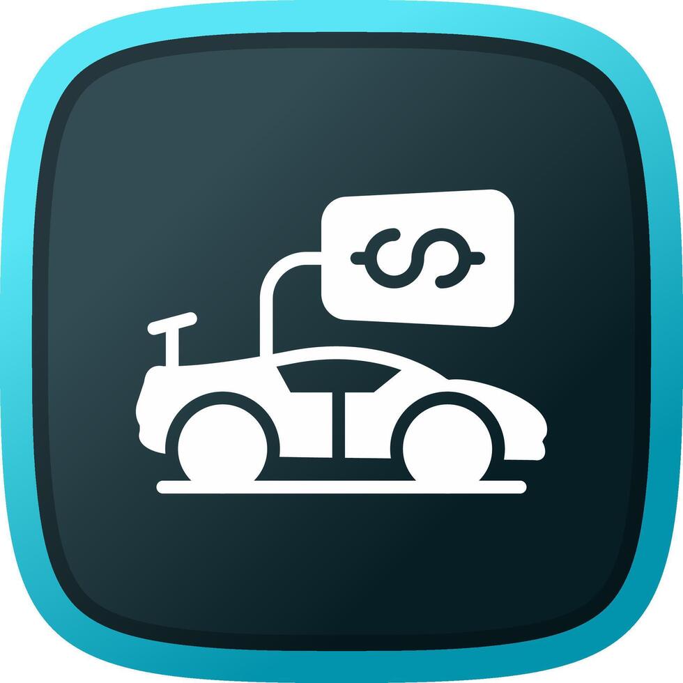 Vehicle Sales Creative Icon Design vector