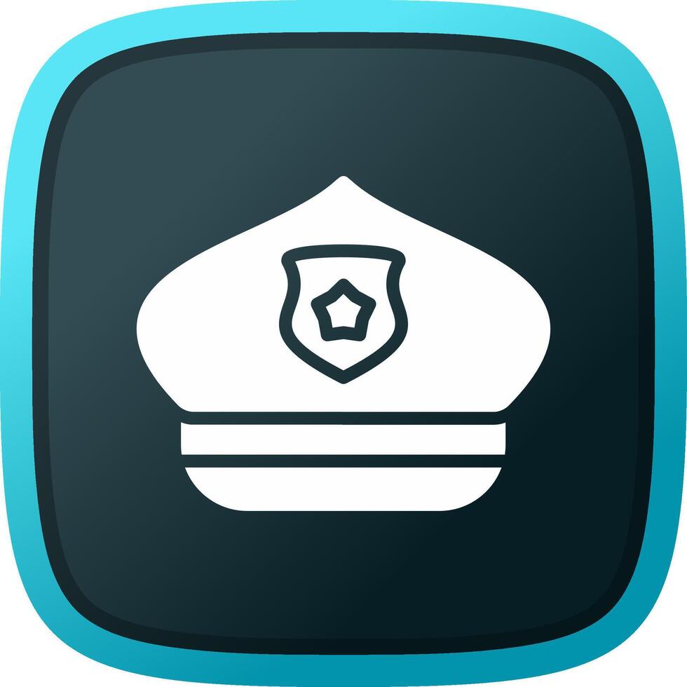 Police Hat Creative Icon Design vector