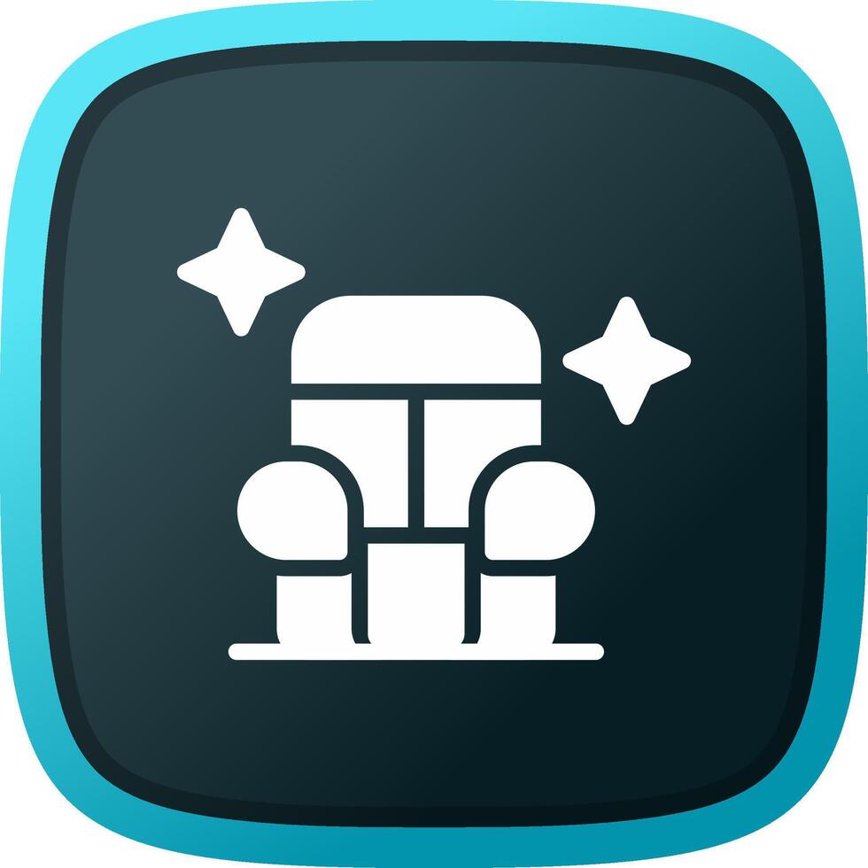 Car Seat Cleaning Creative Icon Design vector