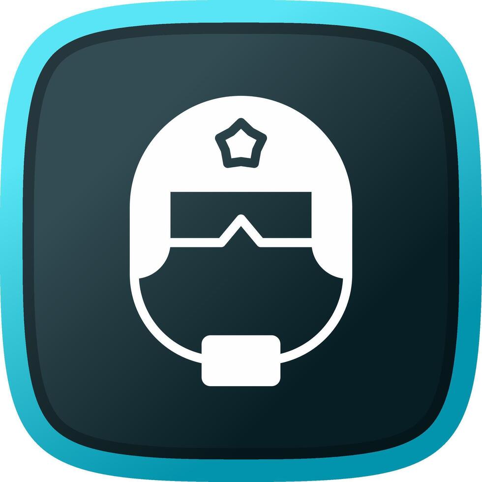 Police Helmet Creative Icon Design vector