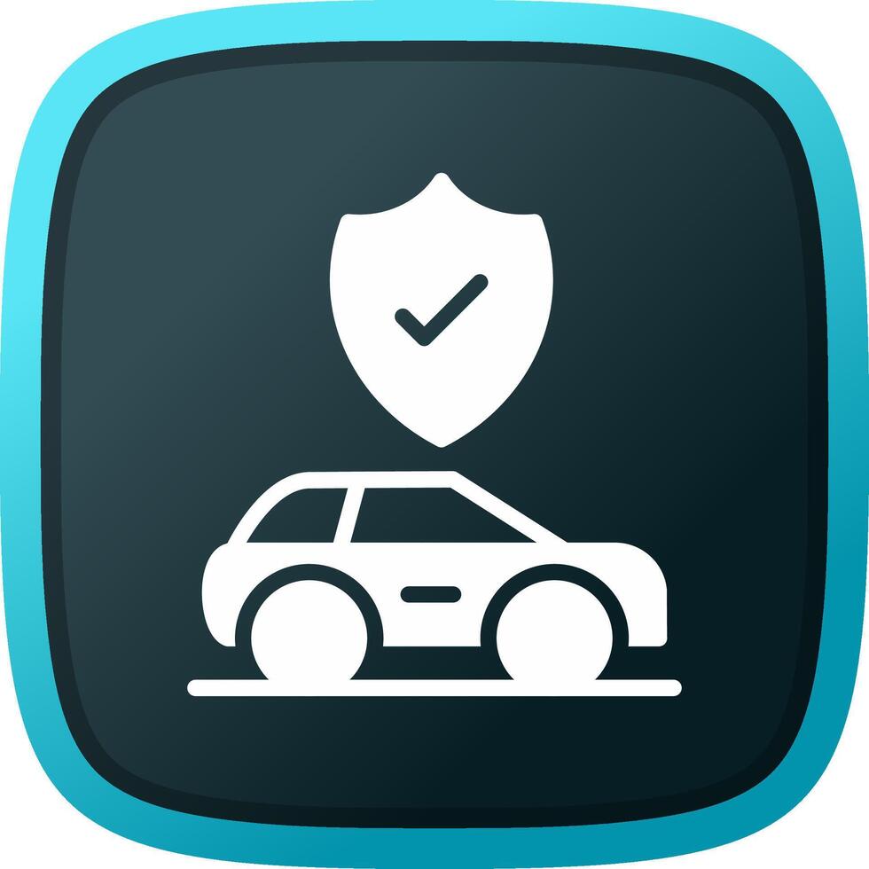 Car Insurance Creative Icon Design vector