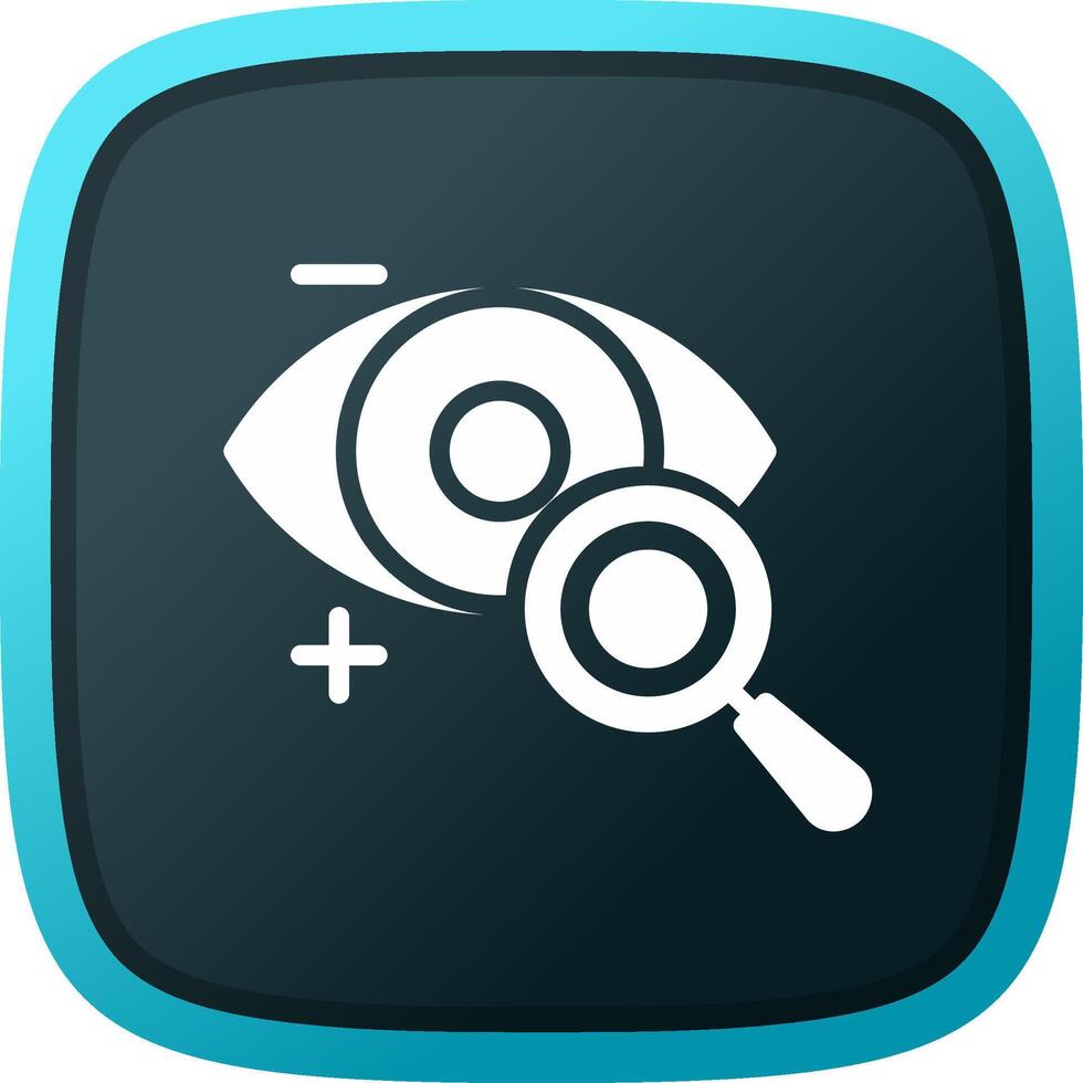 Eyesight Check Creative Icon Design vector