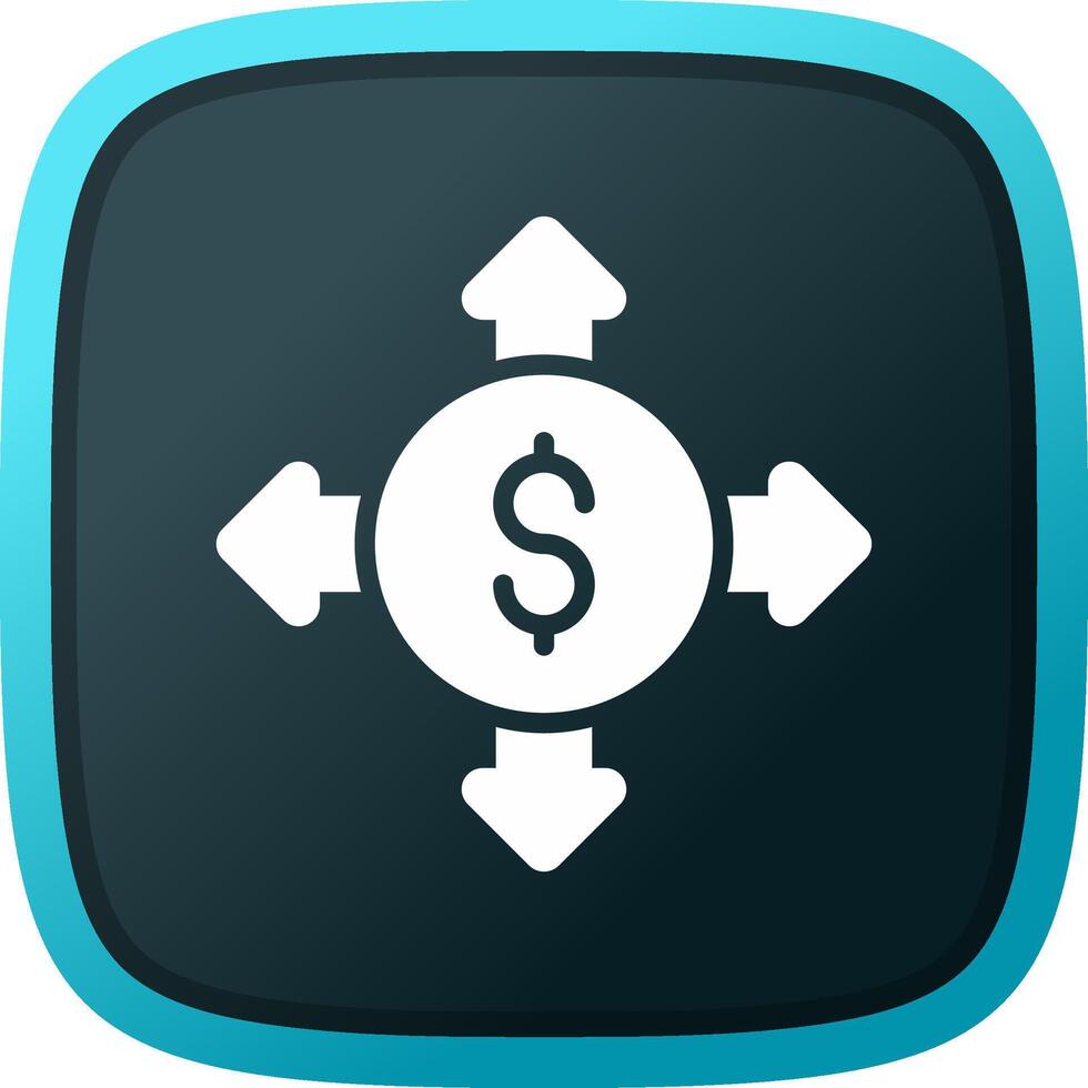 Budget Breakdown Creative Icon Design vector