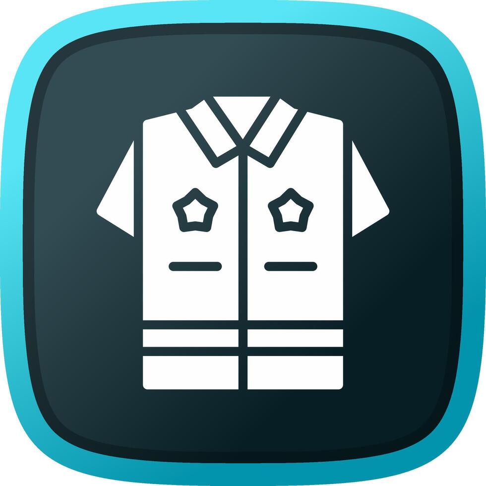 Police Uniform Creative Icon Design vector