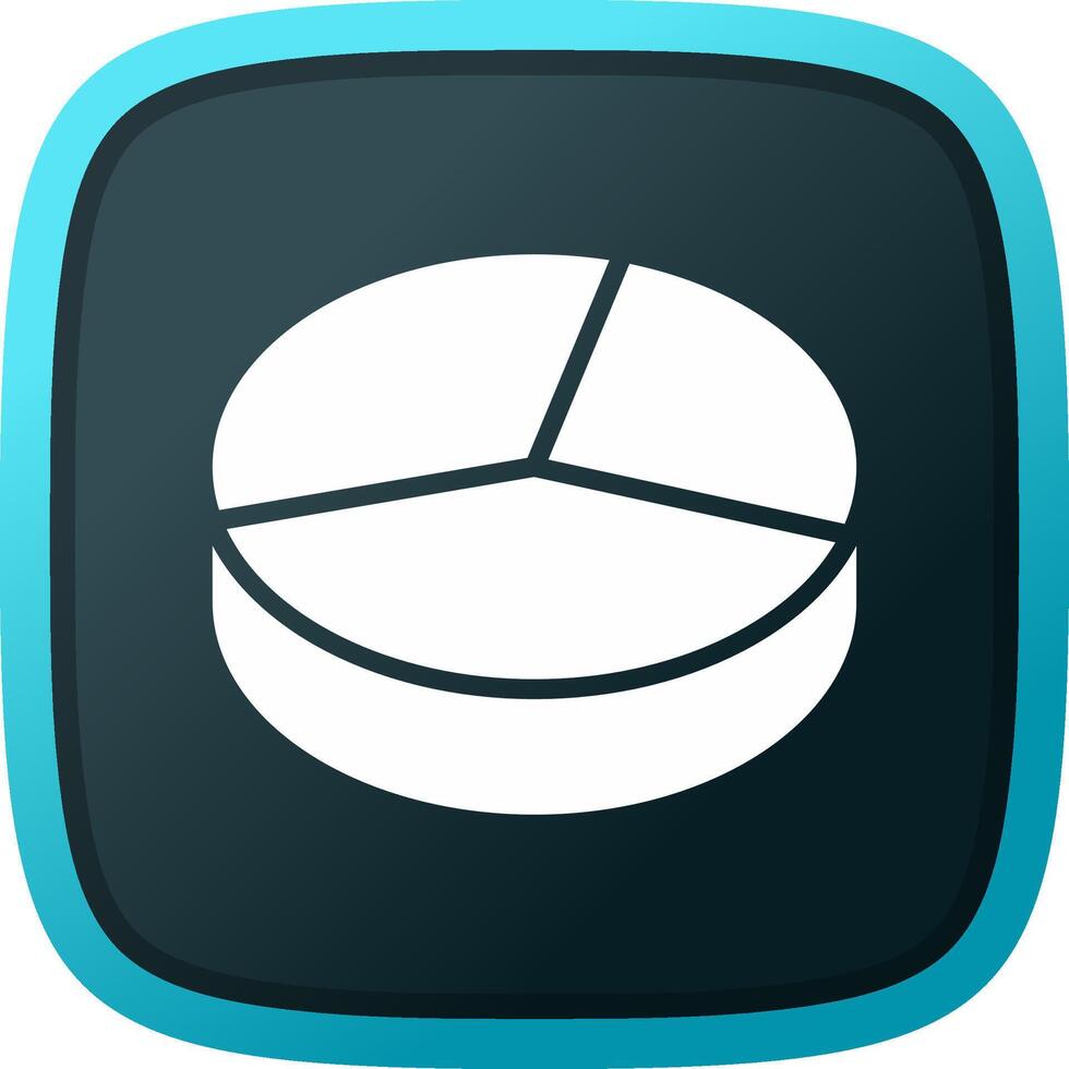 3D Pie Creative Icon Design vector