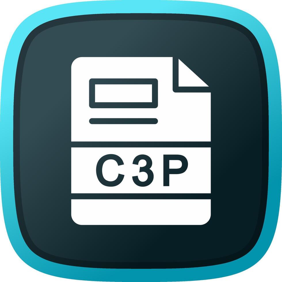 C3P Creative Icon Design vector