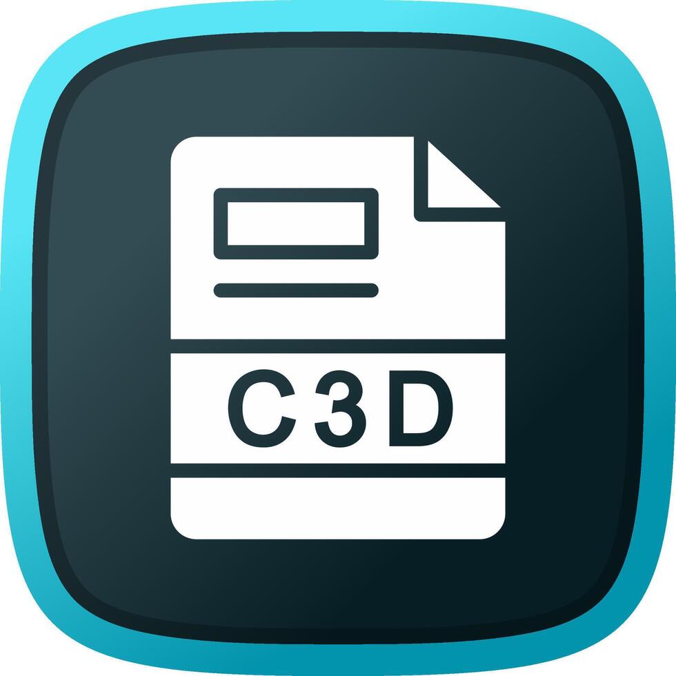 C3D Creative Icon Design vector