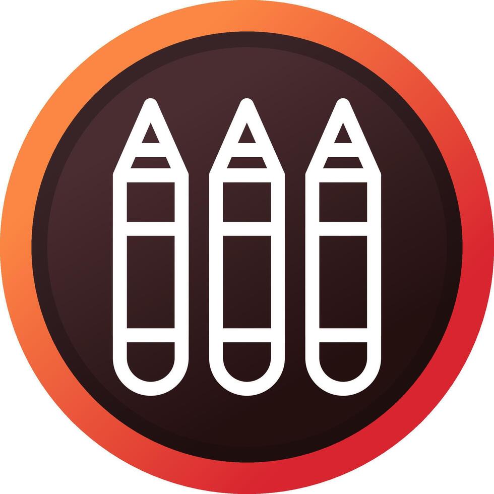 Crayons Creative Icon Design vector