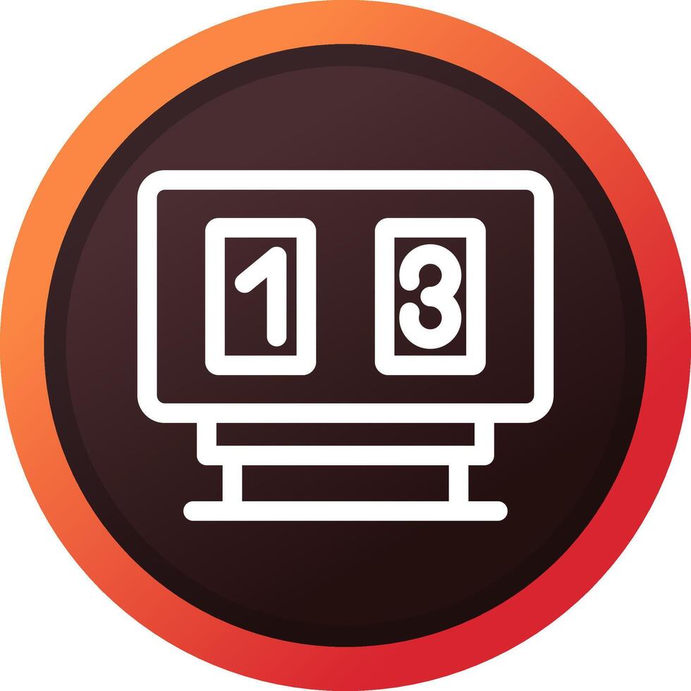 Scoreboard Creative Icon Design vector