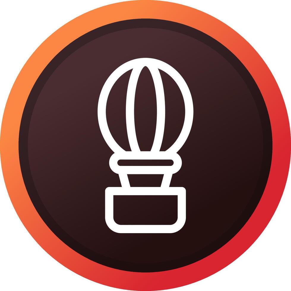 Hot Air Balloon Creative Icon Design vector