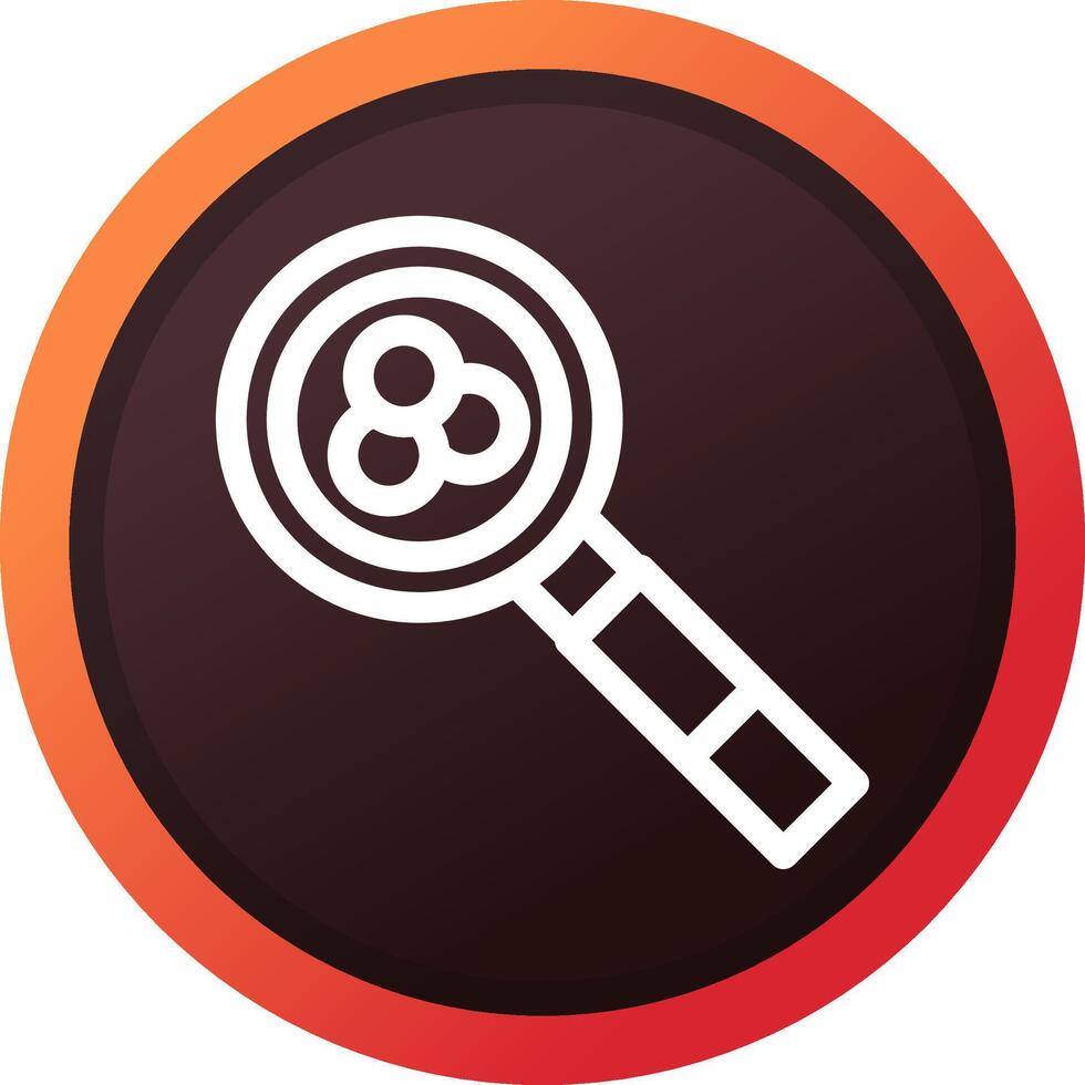 Magnifying Glass Creative Icon Design vector