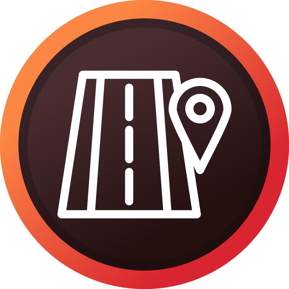 Road Location Creative Icon Design vector