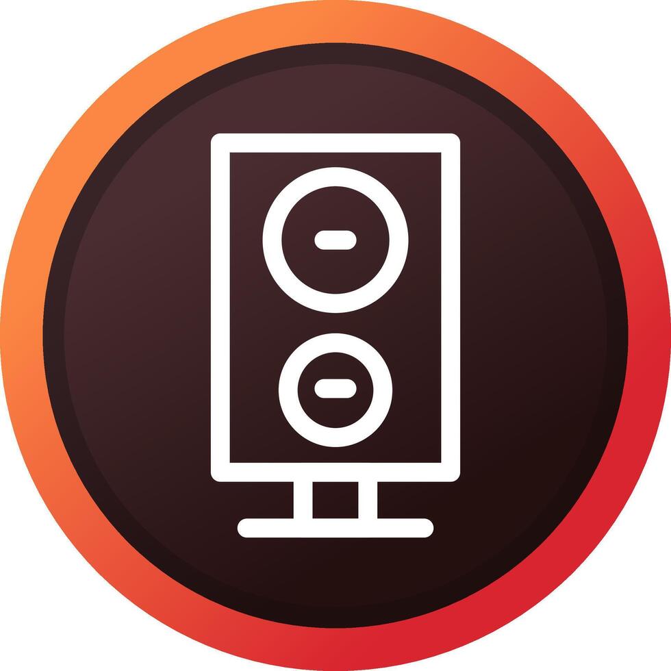 diseño de icono creativo de altavoz vector