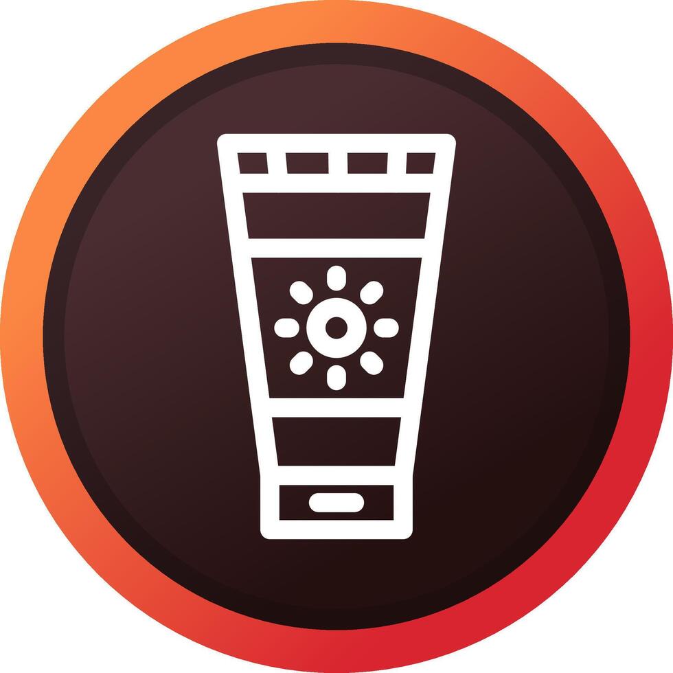 Sunscreen Creative Icon Design vector
