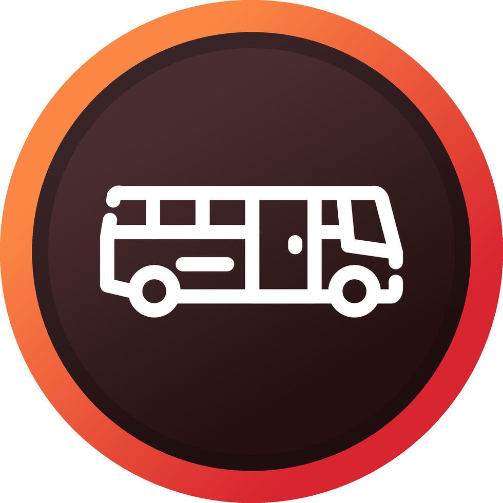 School Bus Creative Icon Design vector