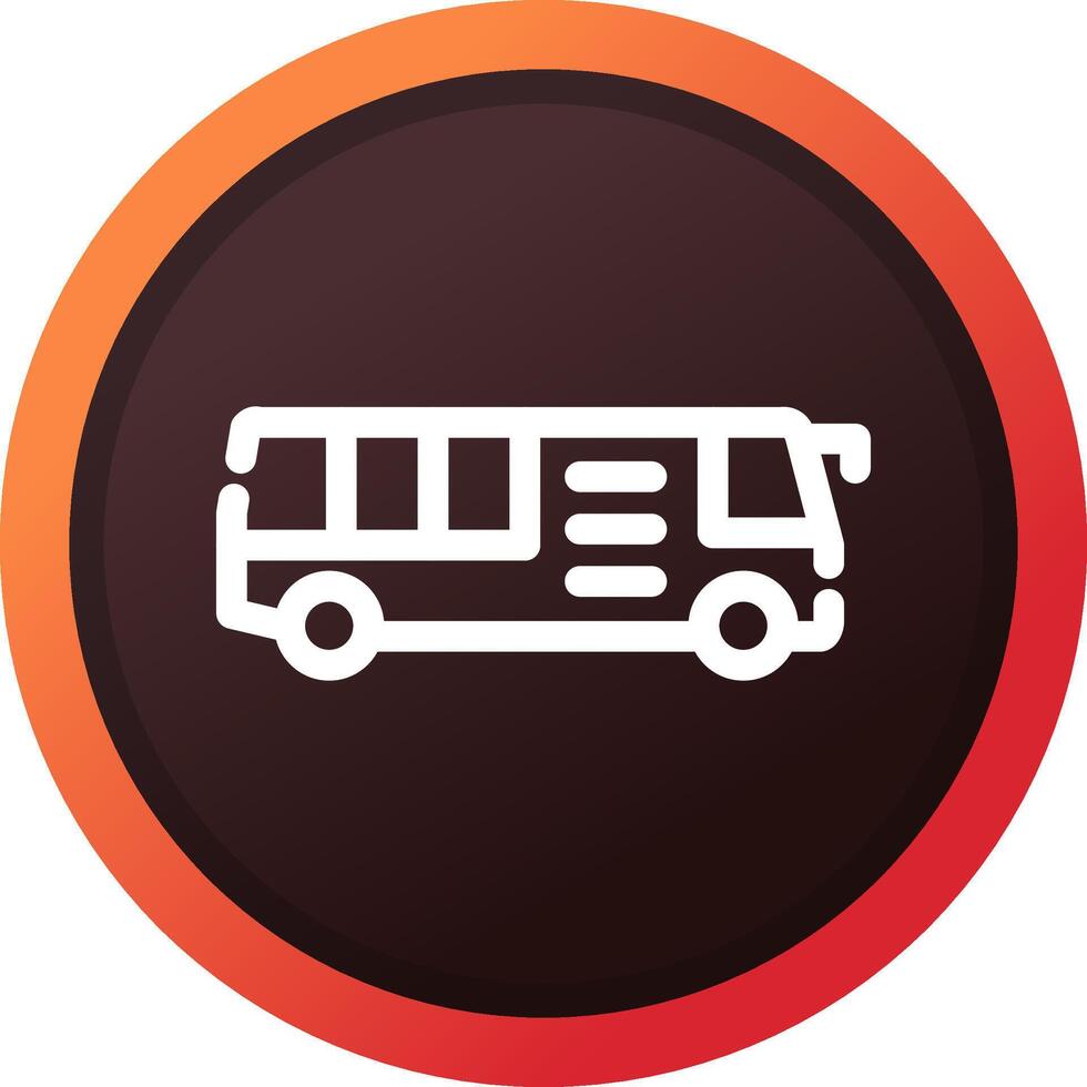 Bus Creative Icon Design vector