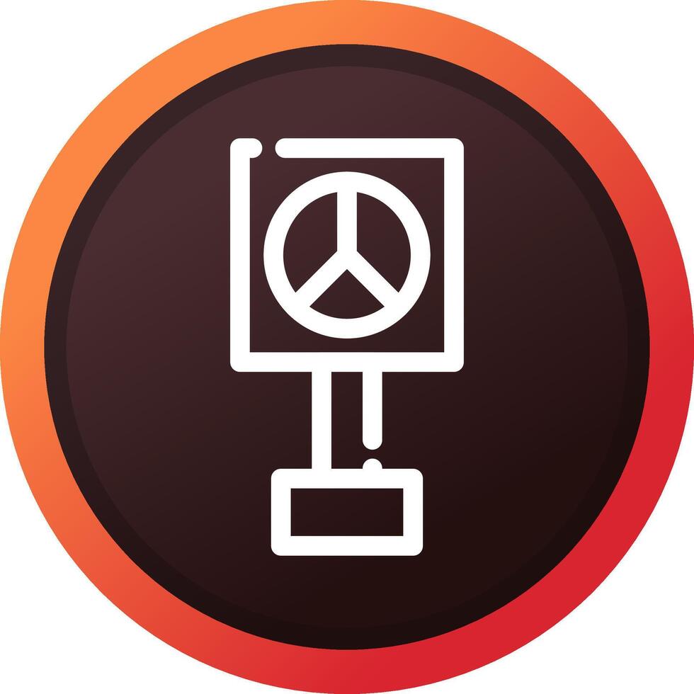 Peace Sign Creative Icon Design vector