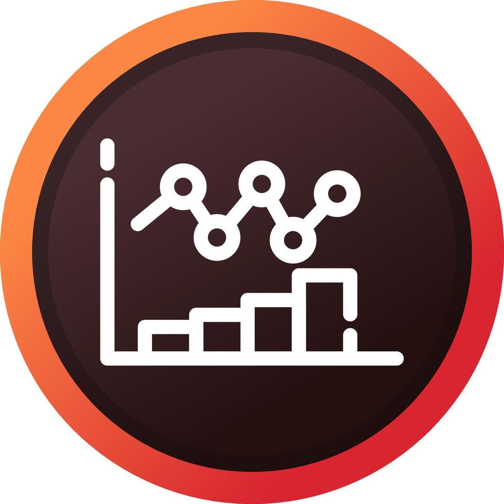 Bar Chart Creative Icon Design vector