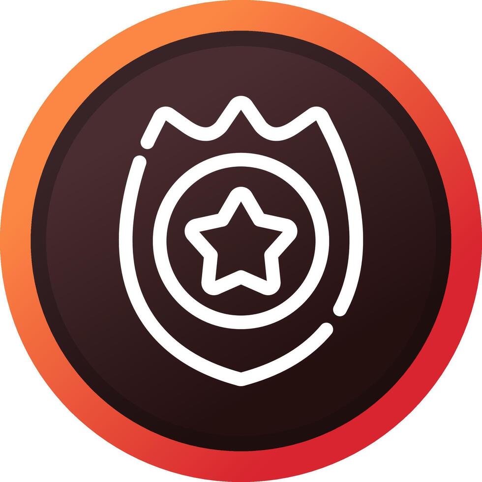 Police Badge Creative Icon Design vector