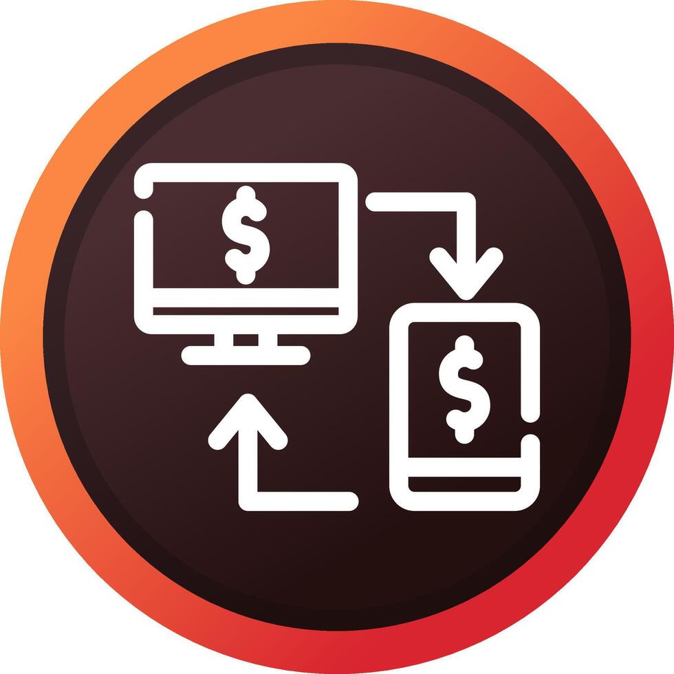Online Transfer Creative Icon Design vector
