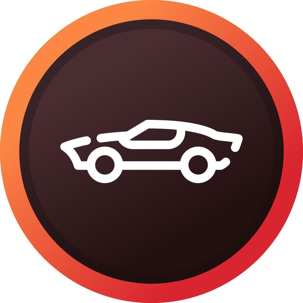 Sports Car Creative Icon Design vector