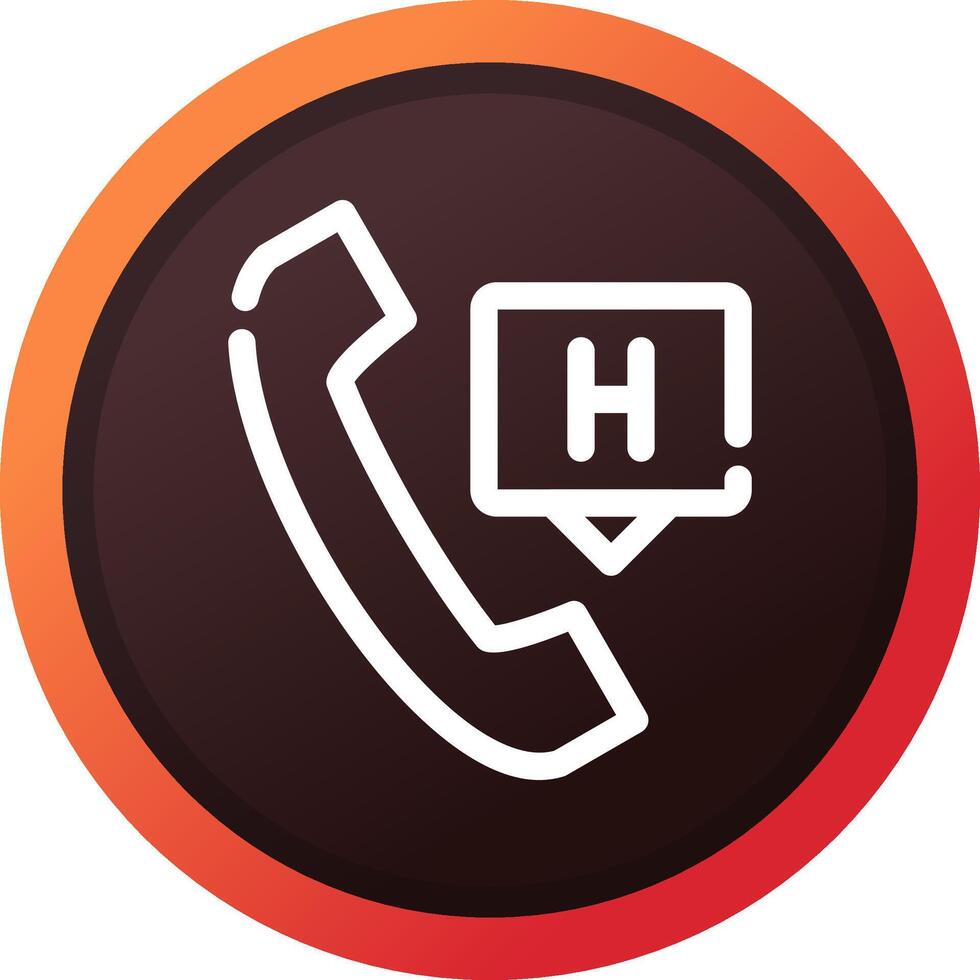 Emergency Call Creative Icon Design vector