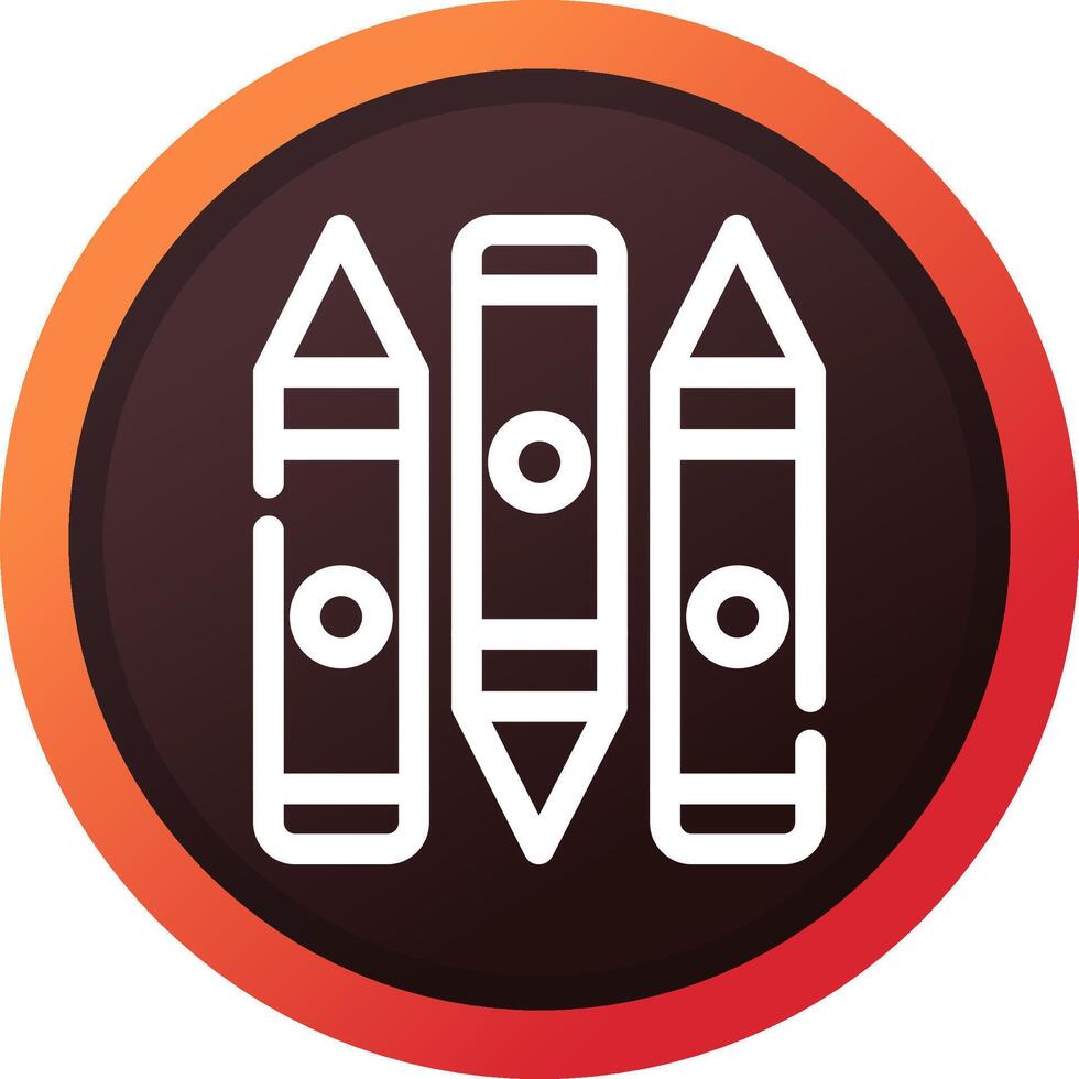 Crayon Creative Icon Design vector
