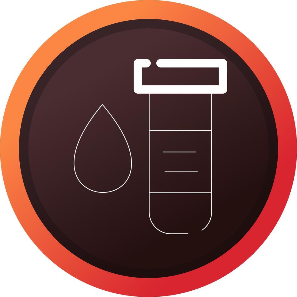 Blood Test Creative Icon Design vector