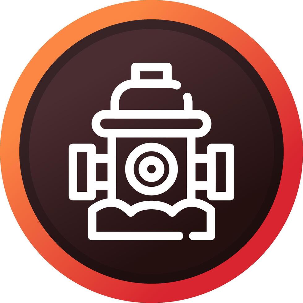 Fire Hydrant Creative Icon Design vector