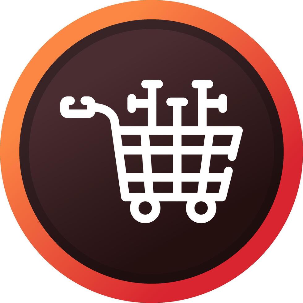 Shopping Cart Creative Icon Design vector