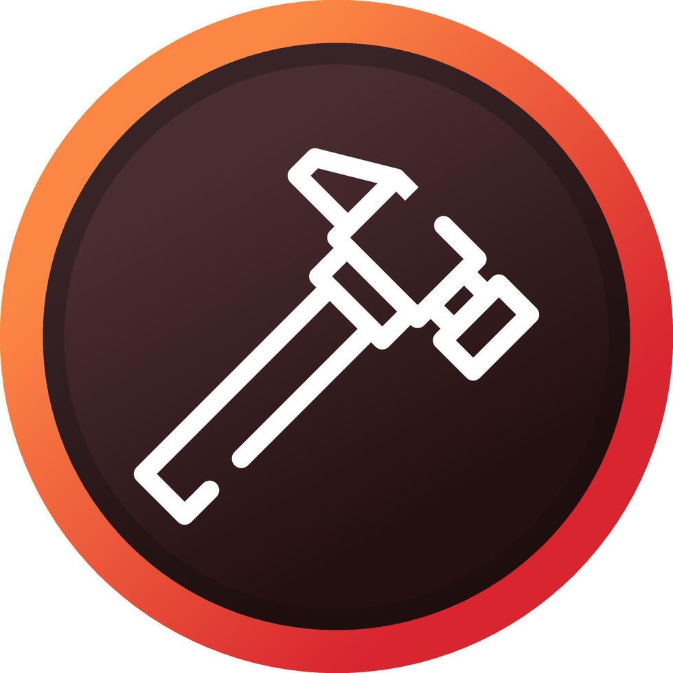 Hammer Creative Icon Design vector