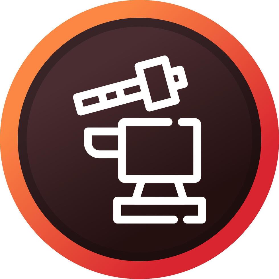 Hammer and anvil Creative Icon Design vector