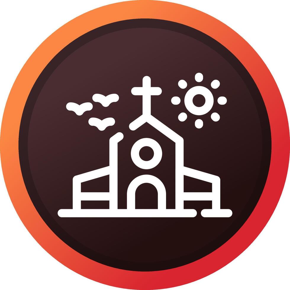 diseño de icono creativo de iglesia vector