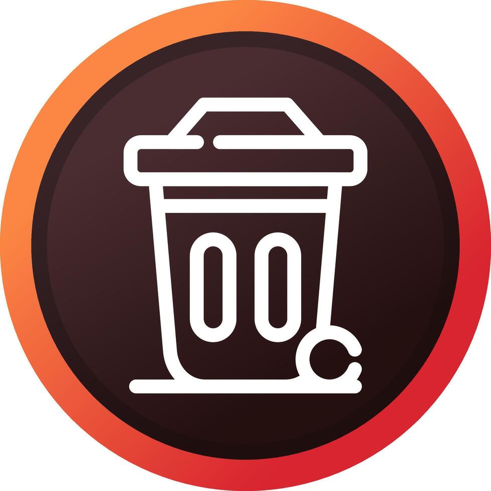 Dustbin Creative Icon Design vector