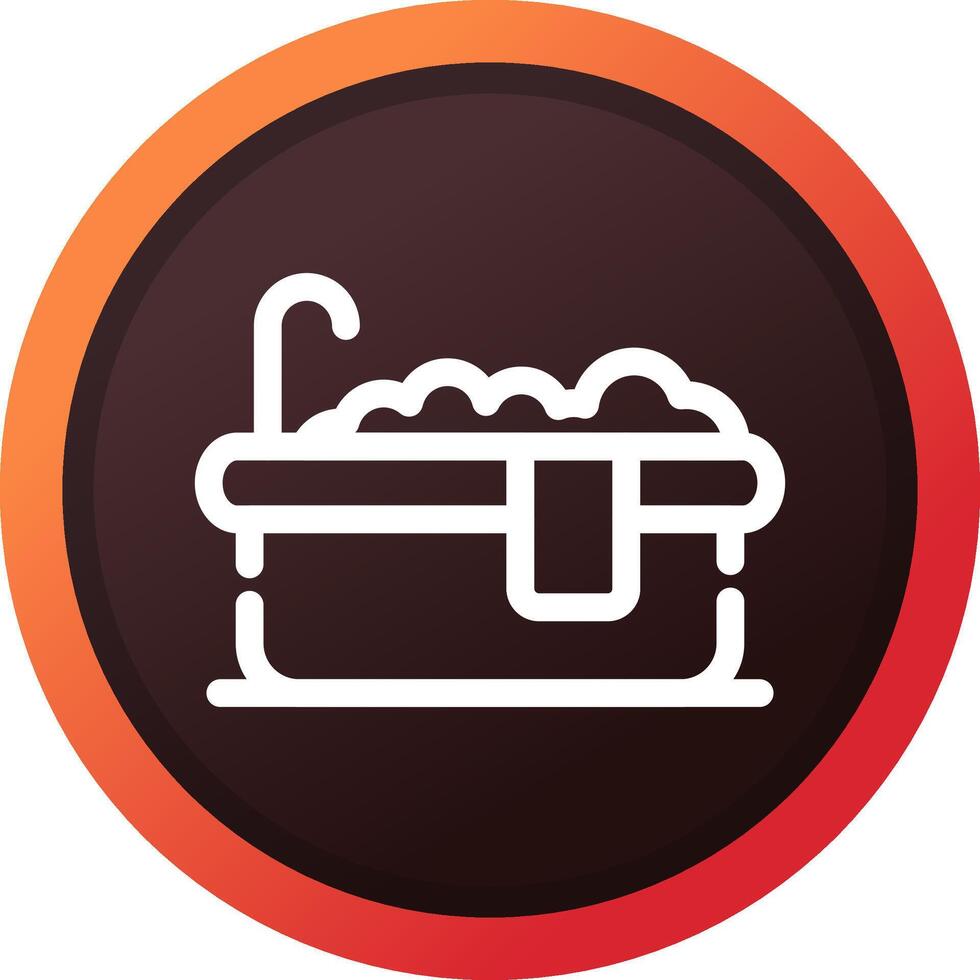 Bathtub Creative Icon Design vector