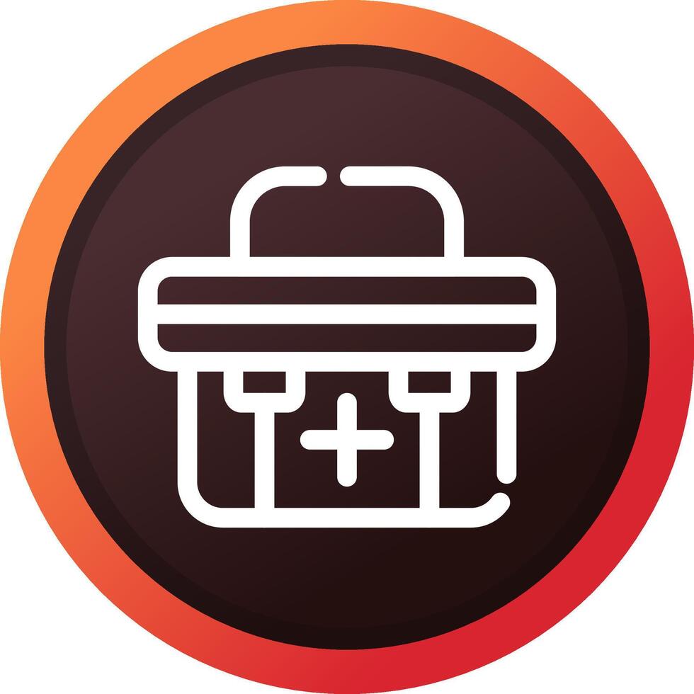 First Aid Kit Creative Icon Design vector