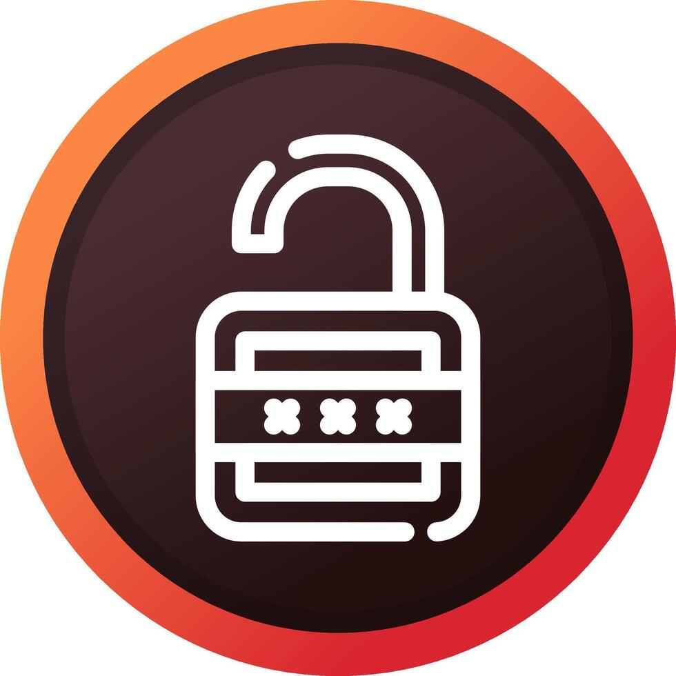 Lock Open Creative Icon Design vector
