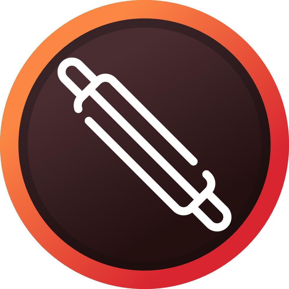 Rolling Pin Creative Icon Design vector