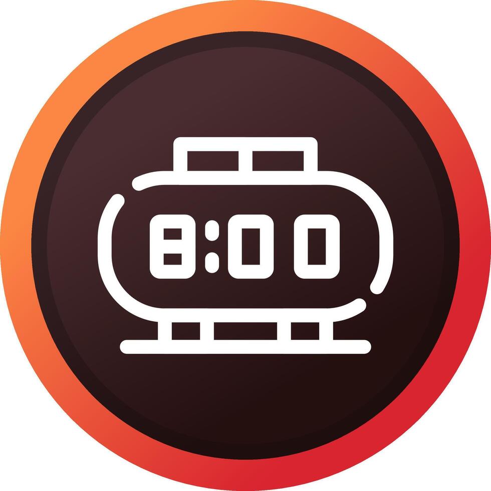 Digital Clock Creative Icon Design vector