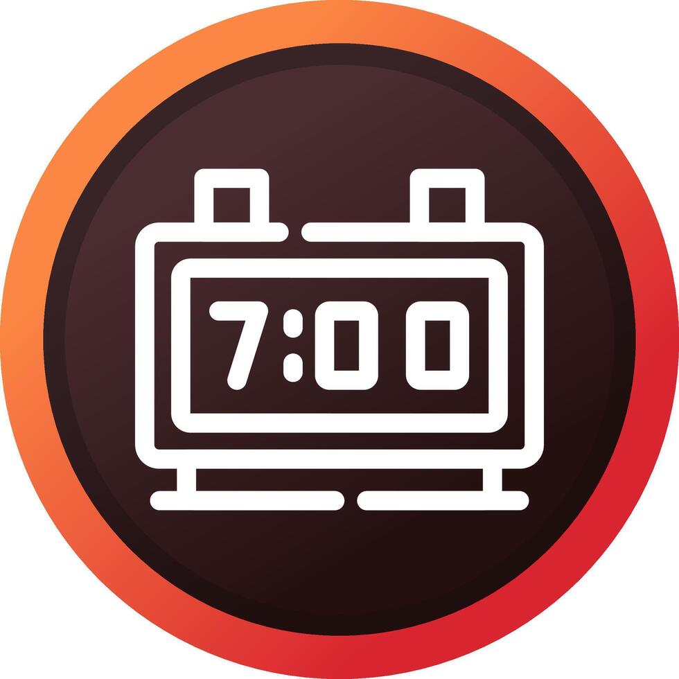 Digital Clock Creative Icon Design vector